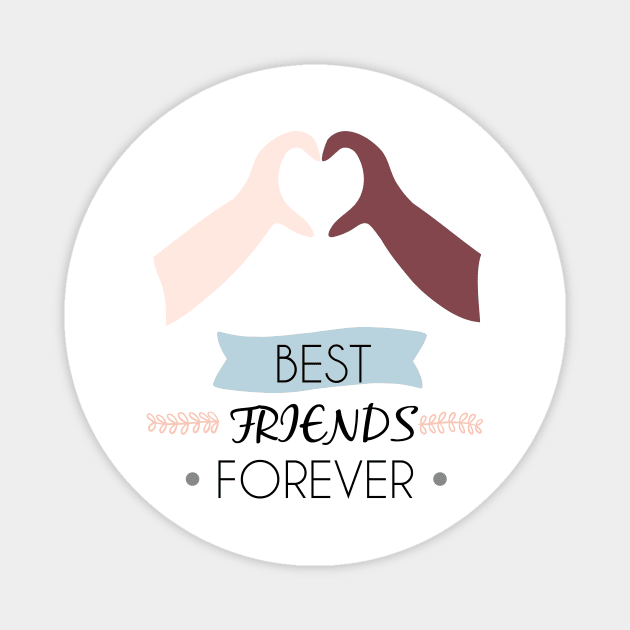 BEST FRIENDS FOREVER Magnet by kikibul